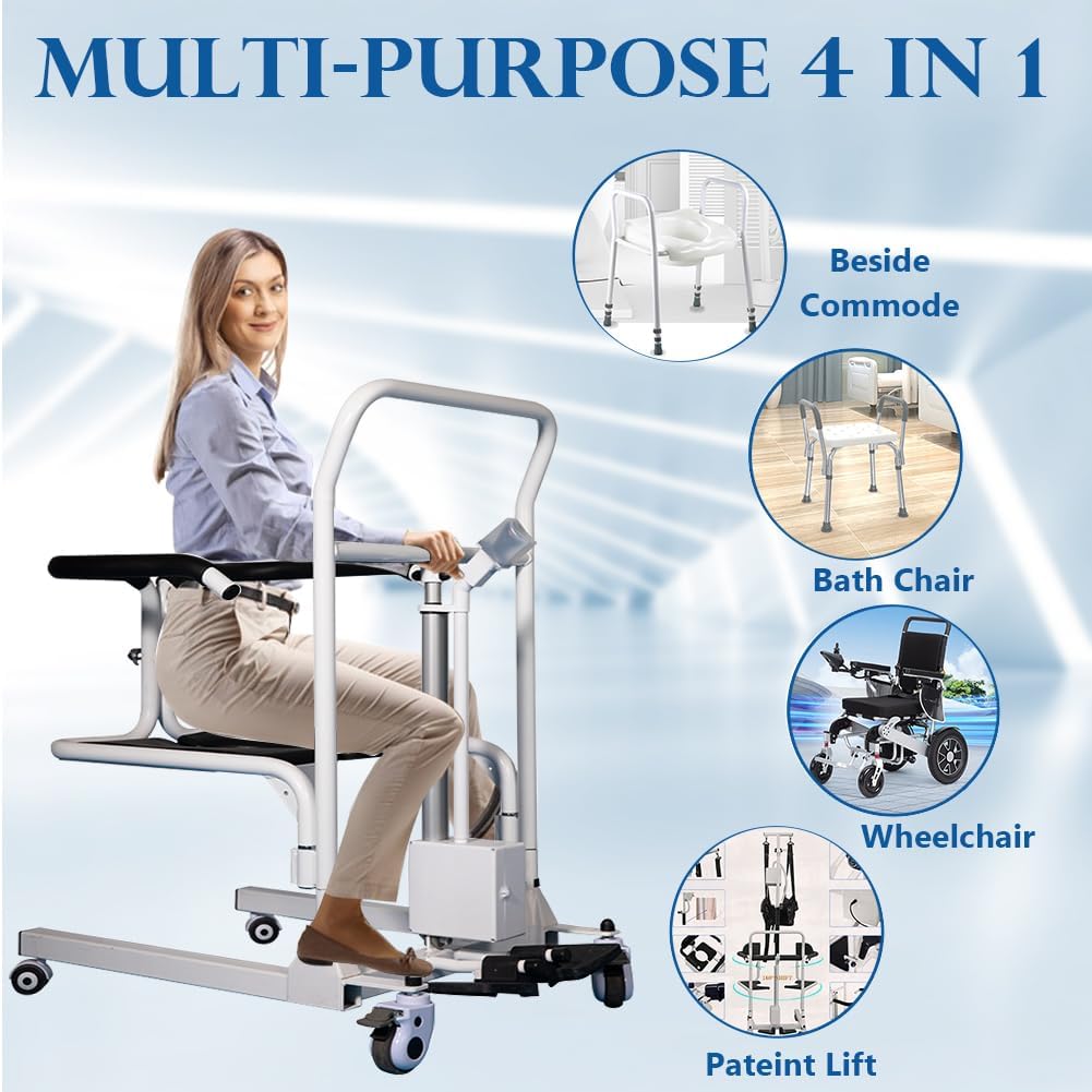 Electric Transfer Chair  for Elderly Transfers from Floor, Bed, Toilet and Wheelchair